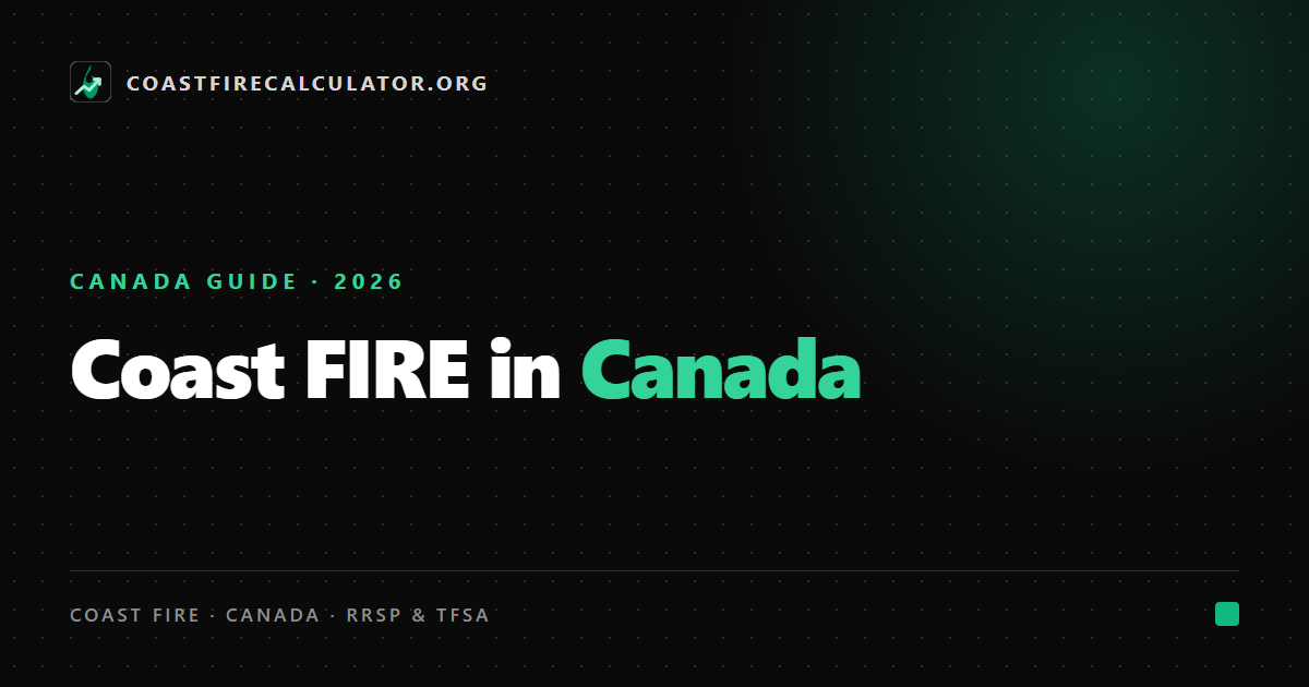 Coast FIRE in Canada: RRSP, TFSA, CPP and Your Real Number (2026) — featured image